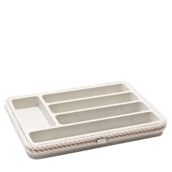 Cream Flatware Holder/Tray