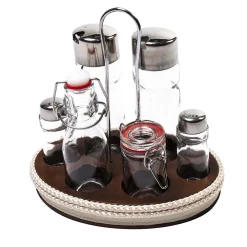 Cream 6-Piece Cruet Set