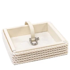 Cream Square Napkin Holder