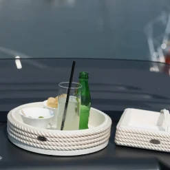 Cream Square Napkin Holder