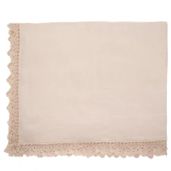 Cream Tablecloth with Sicilian Lace
