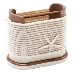 Cream Vertical Flatware Holder