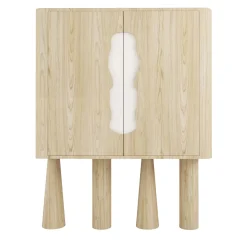 Creta Oak & Marble Cabinet