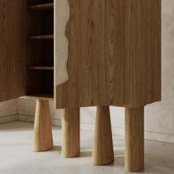 Creta Oak & Marble Cabinet