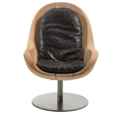 Creus Revolving Cedar Armchair by Pininfarina