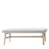 Croissant 569 Light Gray Ottoman by Emilio Nanni