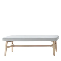 Croissant 569 Light Gray Ottoman by Emilio Nanni