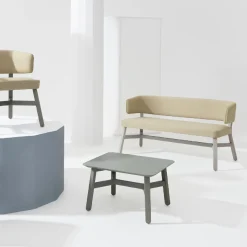 Croissant 573 Pale Yellow Sofa by Emilio Nanni