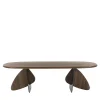 Cross solid Walnut wood and iron Dining Table
