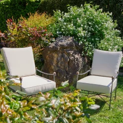 Crossweave Cushioned Reclining Armchair