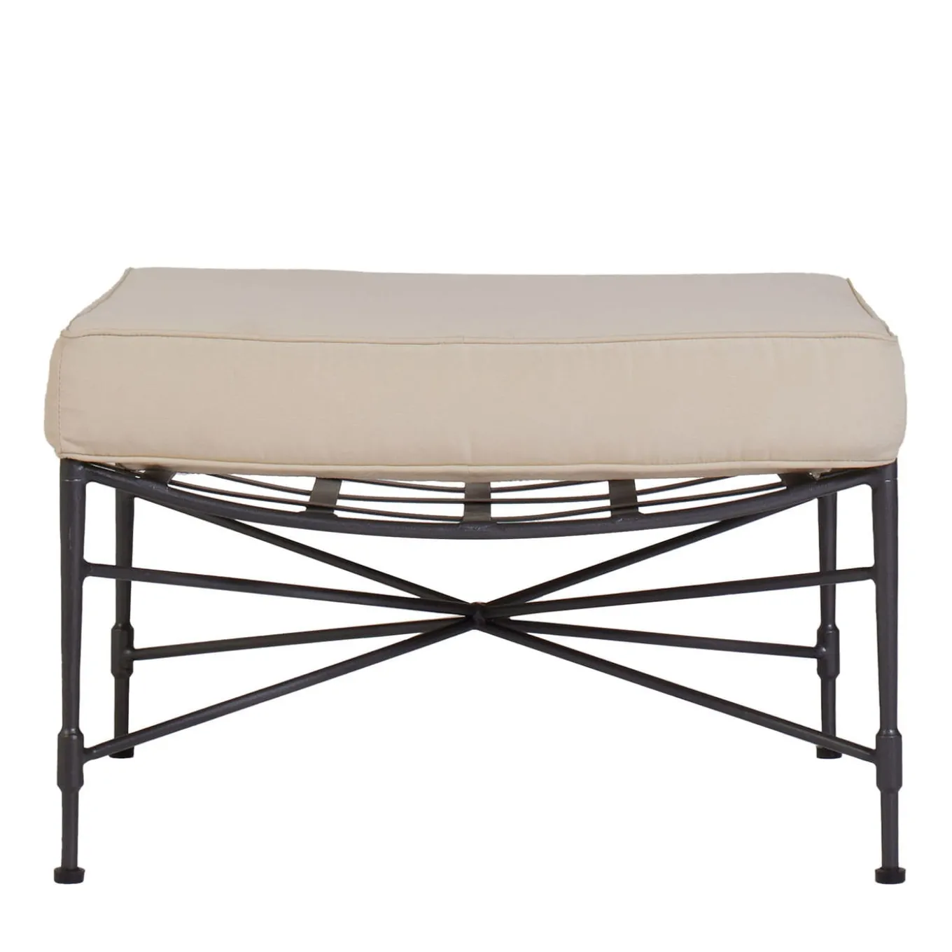 Crossweave Low Cushioned Pouf