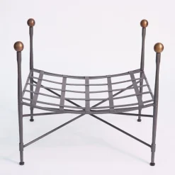 Crossweave Tall Cushioned Pouf