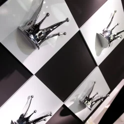 Crown Silver Decorative Panel