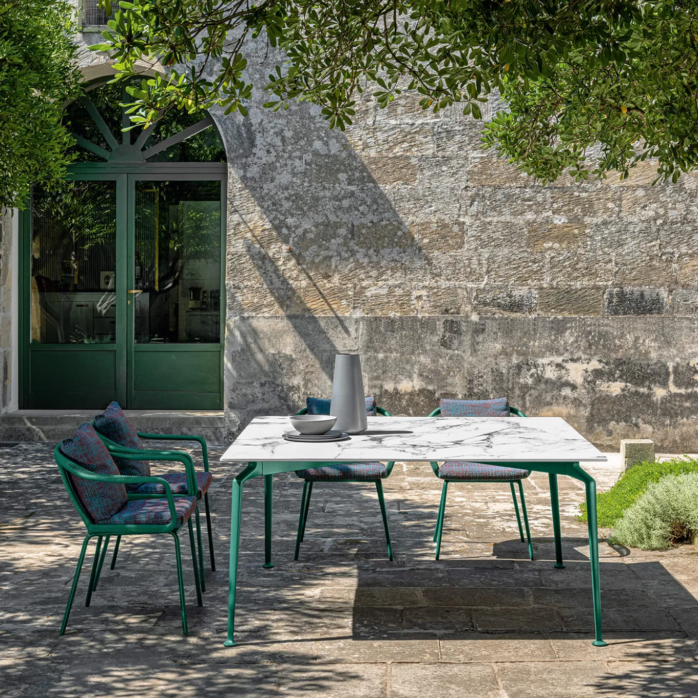 Cruise Alu Square Dining Table by Ludovica & Roberto Palomba