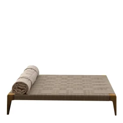 Cruise Teak Ottoman by Ludovica & Roberto Palomba