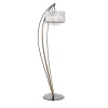 Crystal Blade Floor Lamp with Black Aubergine Finish
