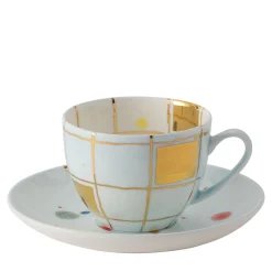 Crystal Tea Cup And Saucer