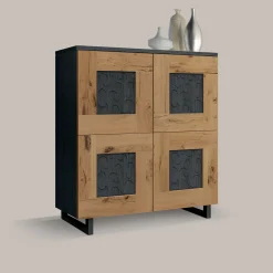 Cube Cenere Ash Wood Cabinet