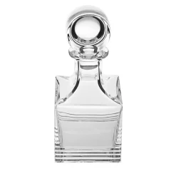 Cubo Ribbed Crystal Whiskey Bottle