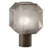 Cubo Satin interior smooth dove grey table lamp
