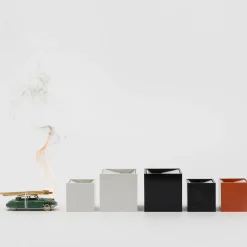Cubo Small Black Ashtray by Bruno Munari