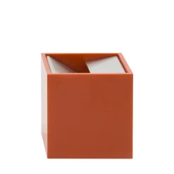 Cubo Small Orange Ashtray by Bruno Munari