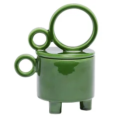 Cup Erba Green Ceramic Candle