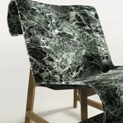 Curl Armchair in Marble Verde Alpi