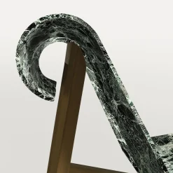 Curl Armchair in Marble Verde Alpi