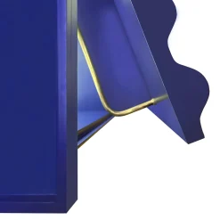 Curl Electric Blue MDF Cabinet