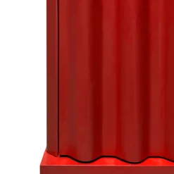 Curl Fire Red MDF Cabinet