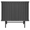 Curl Slate Gray 2-Door MDF Cabinet