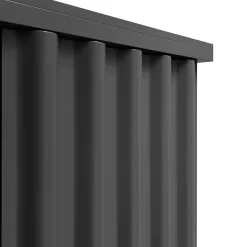 Curl Slate Gray 2-Door MDF Cabinet