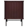 Curl Wine Red 2-Door MDF Cabinet
