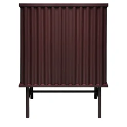 Curl Wine Red 2-Door MDF Cabinet