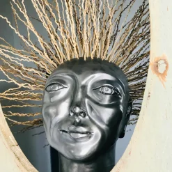 Curly Head Sculpture