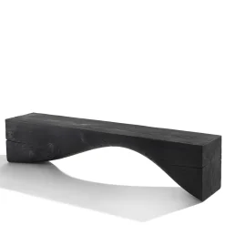 Curve Volcano-Black Bench by Brodie Neill