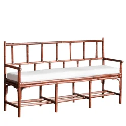 Cushioned Bamboo Bench