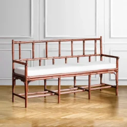 Cushioned Bamboo Bench