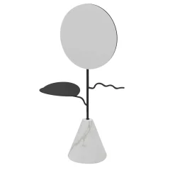 Custode Anthracite/Carrara Jewelry Stand with Mirror #1