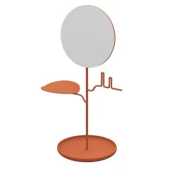 Custode Terracotta Jewelry Stand with Mirror