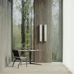 Cylindre Leather & Bronze Finish Iron Chair