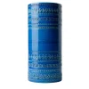 Cylindrical Blue Vase by Aldo Londi