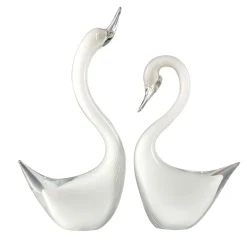 Cynus Set of Two White Swans