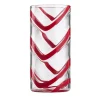 Cyrcus Esse Red and Transparent Murano Glass Highball Glass