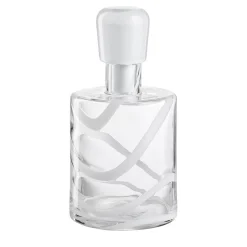 Cyrcus Esse White & Transparent Murano Glass Bottle