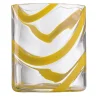 Cyrcus Esse Yellow and Transparent Murano Glass Tumbler Glass