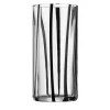 Cyrcus Striped Black and Transparent Murano Glass Highball Glass