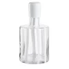 Cyrcus Striped White & Transparent Murano Glass Bottle