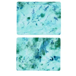 Dafne Set of 2 print glossy wood fiber tablemats